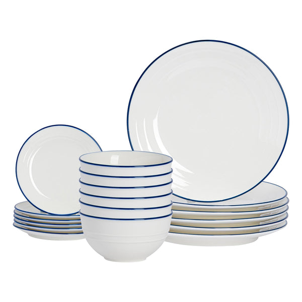 nicola spring 18pc Farmhouse Porcelain Dinner Set
