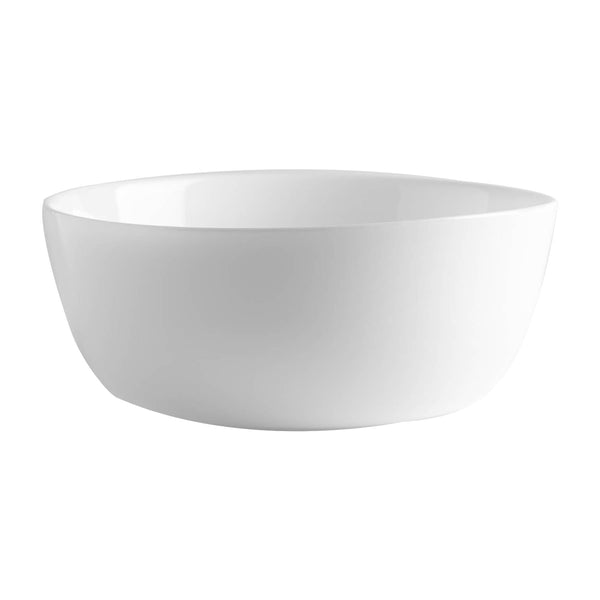 nicola spring 19cm White Toledo Glass Serving Bowl