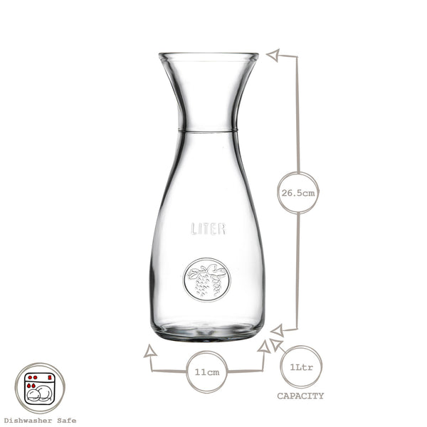 Nicola Spring 1L Bacchus Glass Carafe