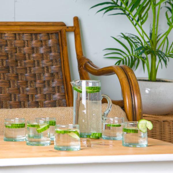 Nicola Spring 1L Jebel Recycled Glass Jug