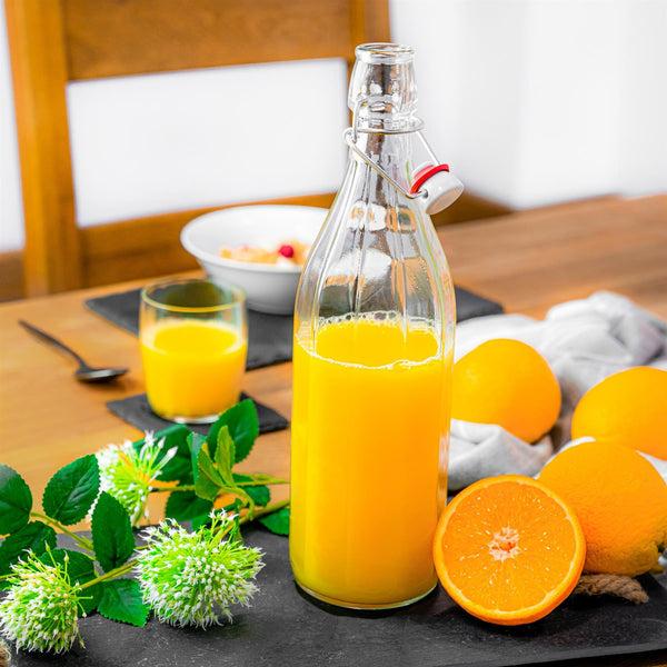 Nicola Spring 1L Oxford Glass Swing Top Bottle