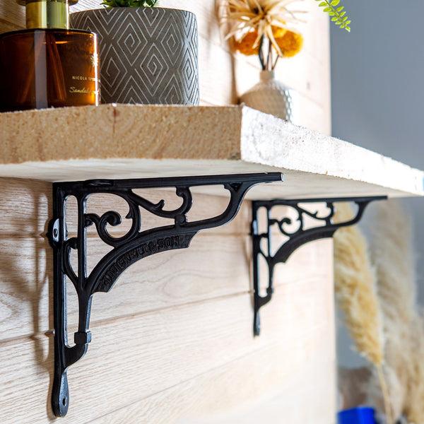 Nicola Spring 200mm Ornate Iron Shelf Bracket