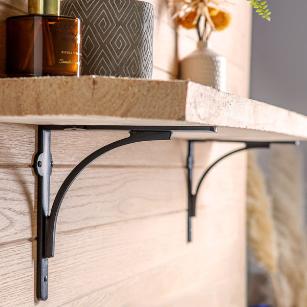 Nicola Spring 205mm Curved Iron Shelf Bracket