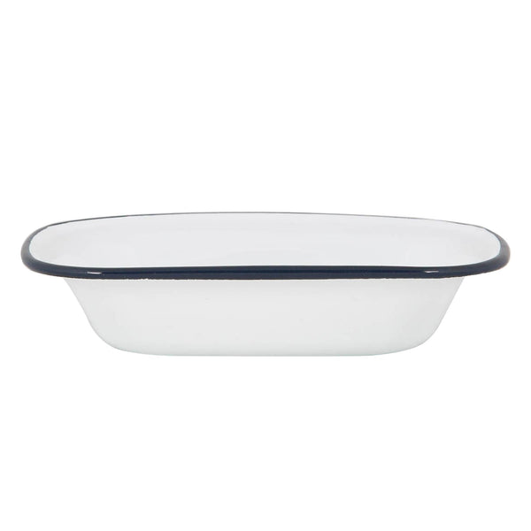 nicola spring 20cm White Enamel Pie Dish