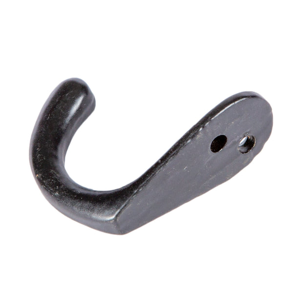 Nicola Spring 20mm X 45mm Black Single Robe Hook