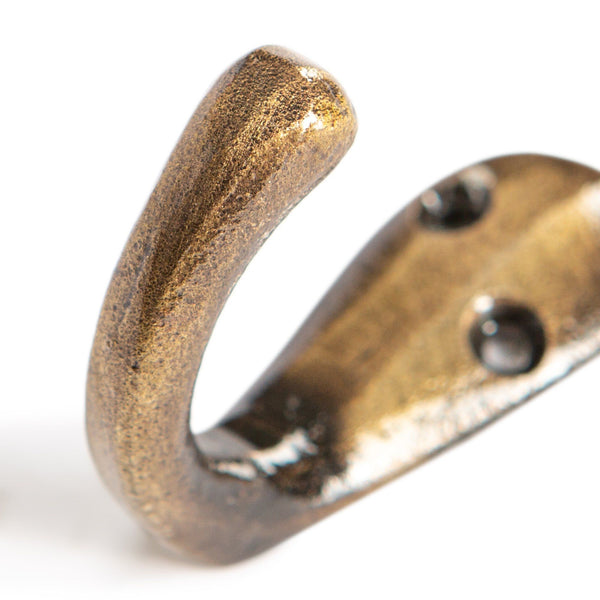 Nicola Spring 20mm X 45mm Brass Single Robe Hook