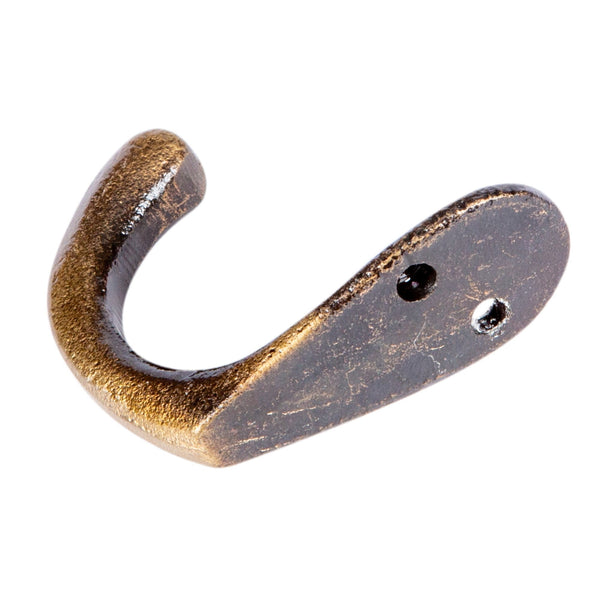 Nicola Spring 20mm X 45mm Brass Single Robe Hook