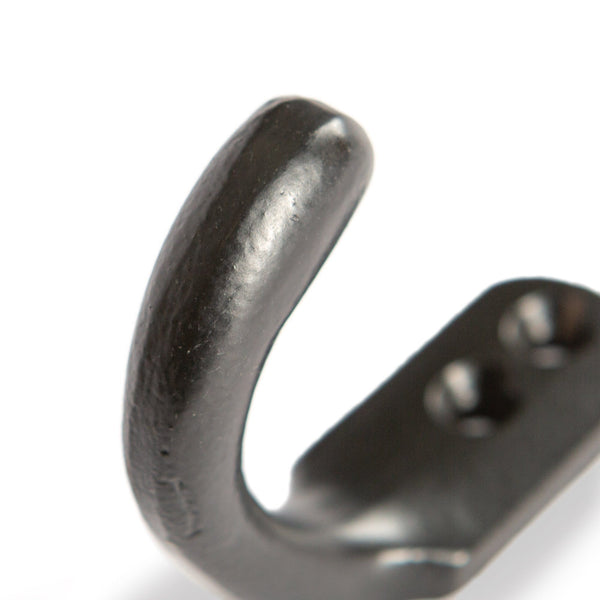 Nicola Spring 20mm X 55mm Black Single Coat Hook