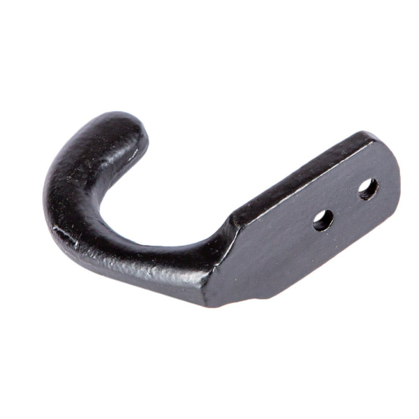 Nicola Spring 20mm X 55mm Black Single Coat Hook