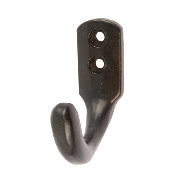 nicola spring 20mm x 55mm Black Single Coat Hook