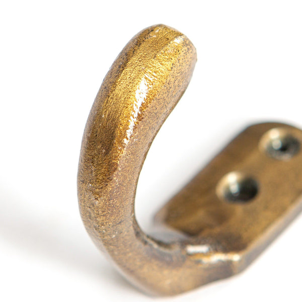 Nicola Spring 20mm X 55mm Brass Single Coat Hook