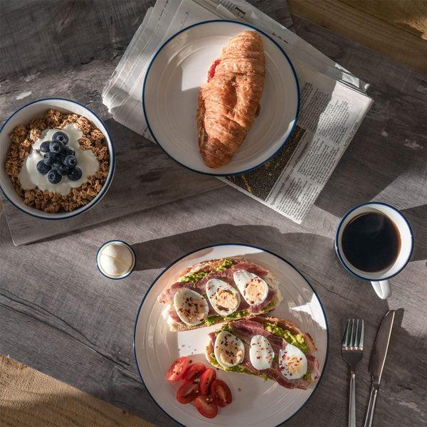 Nicola Spring 20pc Farmhouse White Dinner Set