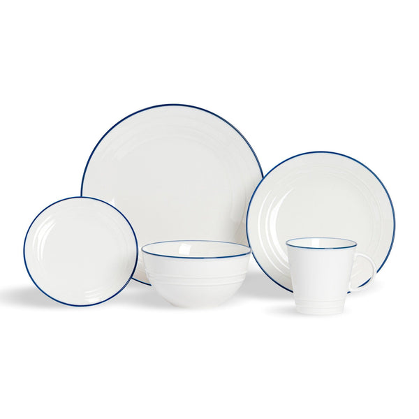 nicola spring 20pc Farmhouse White Dinner Set