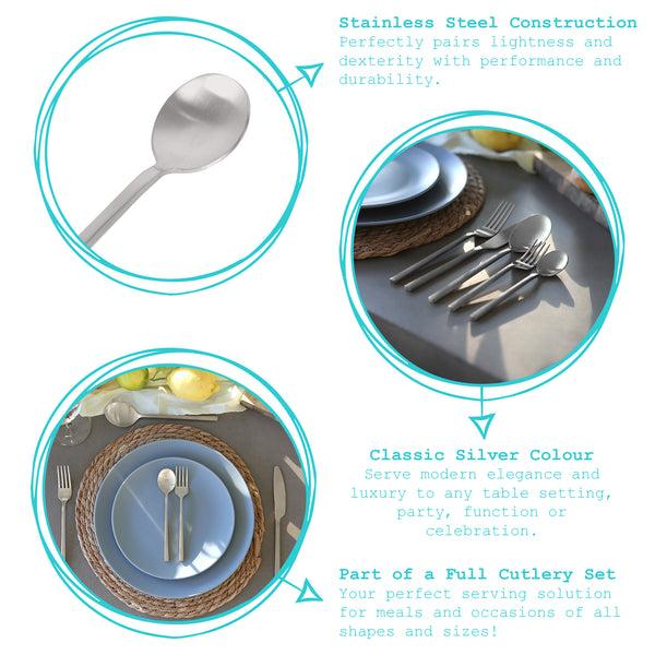 Nicola Spring 20pc Stainless Steel Cutlery Set