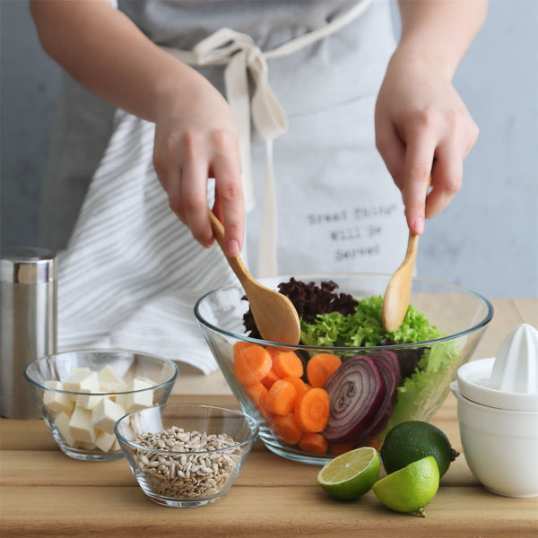 Nicola Spring 22.5cm Vega Glass Serving Bowl