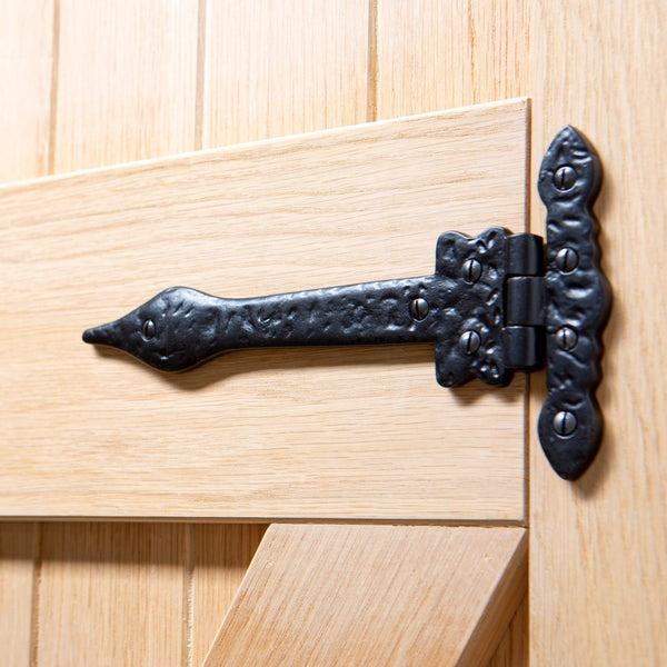 Nicola Spring 230mm Black Ornate T-Hinge