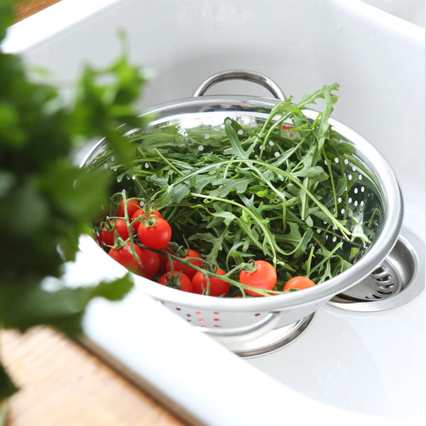 Nicola Spring 24.5cm Stainless Steel Colander