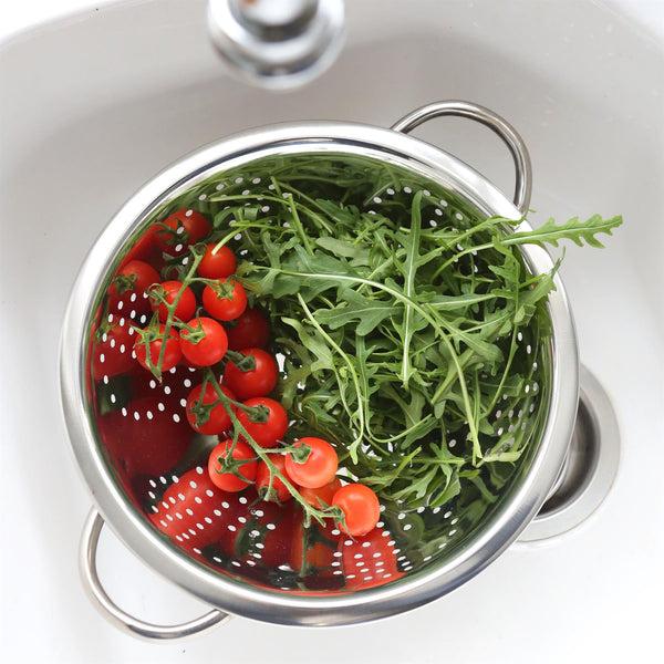 Nicola Spring 24.5cm Stainless Steel Colander