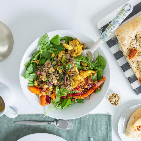 Nicola Spring 25.5cm White Pasta Bowls - Pack Of Six