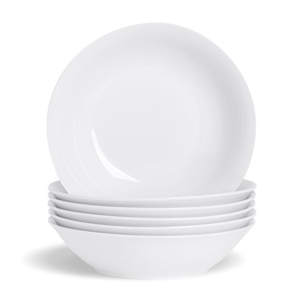 nicola spring 25.5cm White Pasta Bowls - Pack of Six