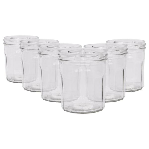 nicola spring 250ml Glass Jam Jars - Pack of 6
