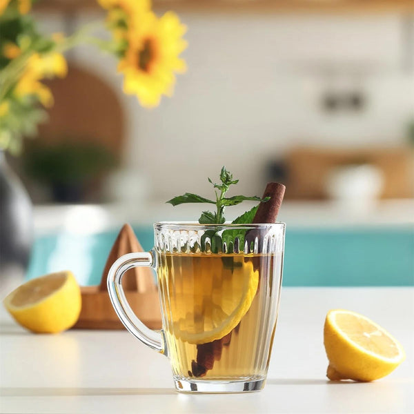 Nicola Spring 250ml Hestia Glass Mugs - Pack Of 6