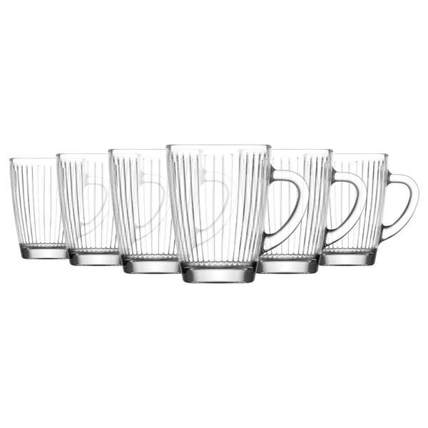 nicola spring 250ml Hestia Glass Mugs - Pack of 6