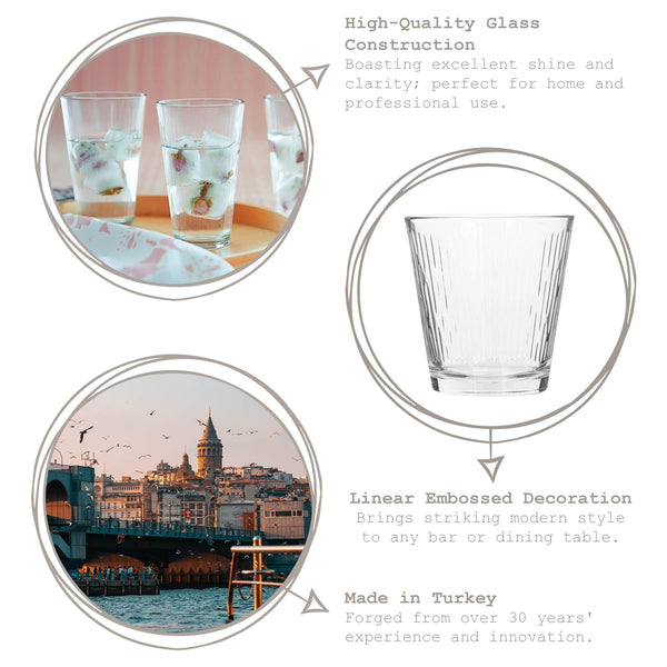 Nicola Spring 255ml Nora Glass Tumblers - Pack Of 6