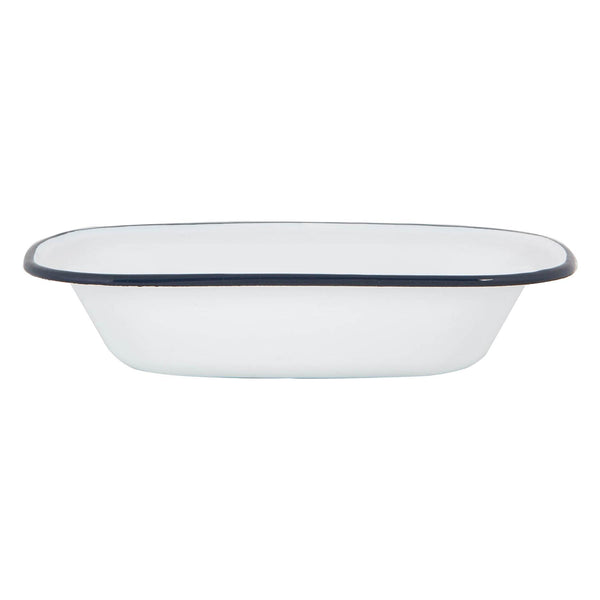 nicola spring 25cm White Enamel Pie Dish