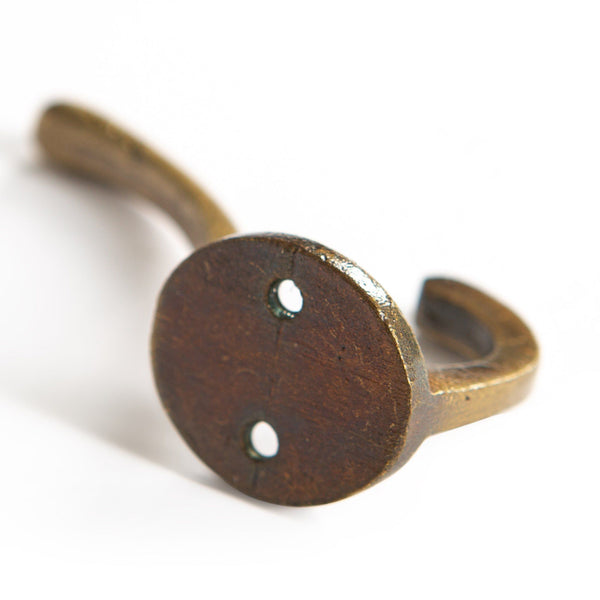 Nicola Spring 25mm X 80mm Brass Hat & Coat Hook