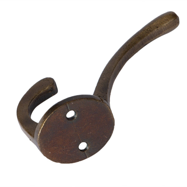Nicola Spring 25mm X 80mm Brass Hat & Coat Hook