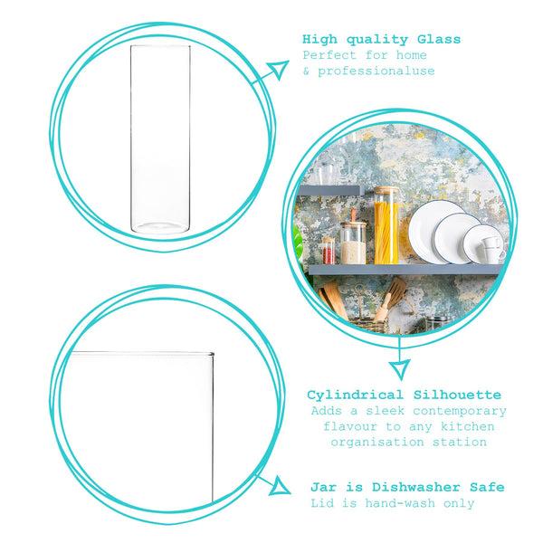 Nicola Spring 2L Scandi Storage Jar