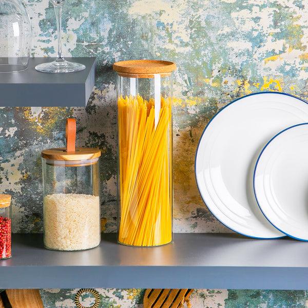 Nicola Spring 2L Scandi Storage Jar With Cork Lid