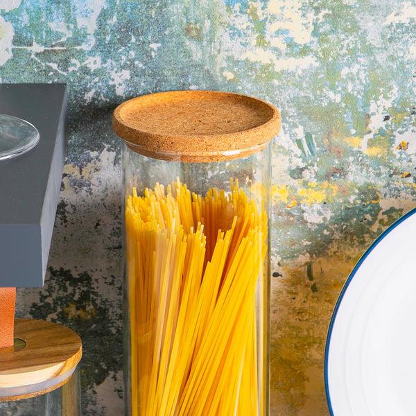 Nicola Spring 2L Scandi Storage Jar With Cork Lid