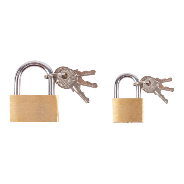 nicola spring 2pc Brass Padlock Set - 2 Sizes