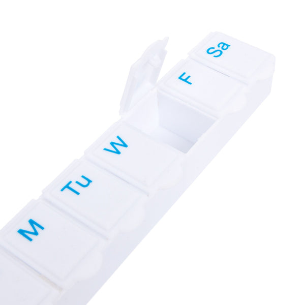 Nicola Spring 2pc White Plastic Pill Box Set