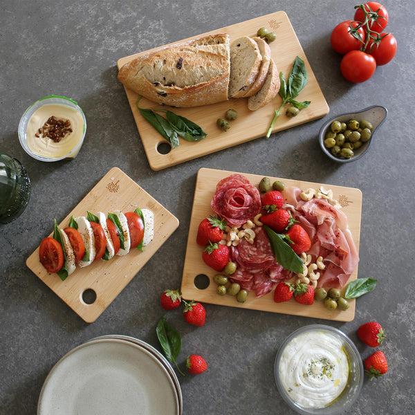 Nicola Spring 3 Piece Bamboo Chopping Board Set