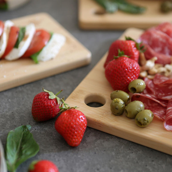 Nicola Spring 3 Piece Bamboo Chopping Board Set