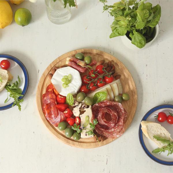 Nicola Spring 30cm Round Wooden Chopping Board