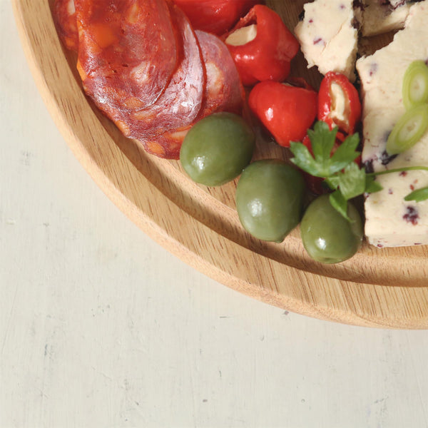 Nicola Spring 30cm Round Wooden Chopping Board