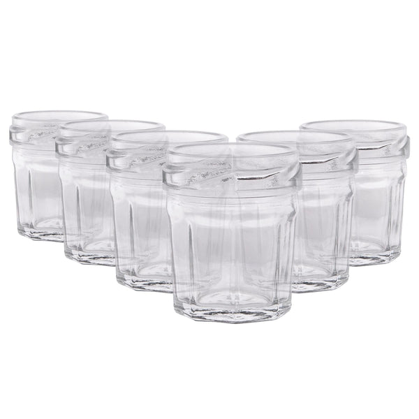 nicola spring 30ml Glass Jam Jars - Pack of 6