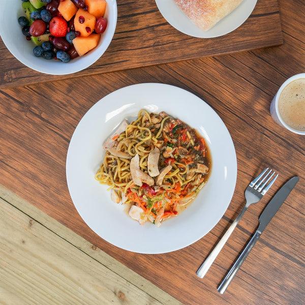 Nicola Spring 30pc White Dinner Set