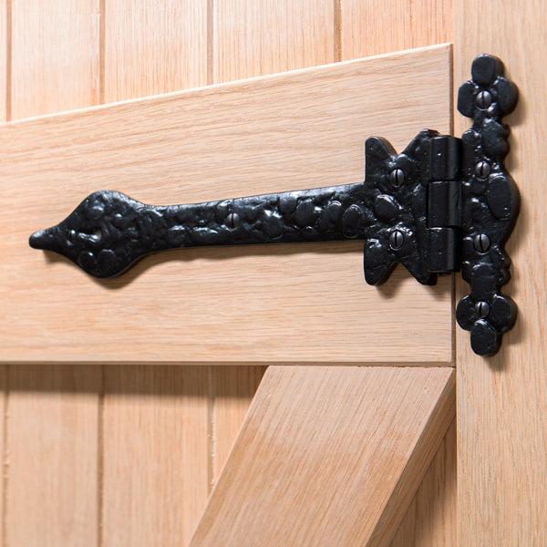 Nicola Spring 310mm Black Ornate T-Hinge