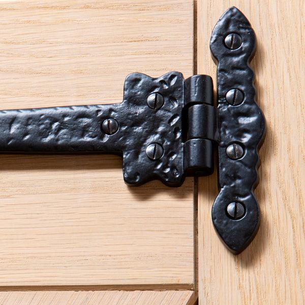 Nicola Spring 310mm Black Ornate T-Hinge