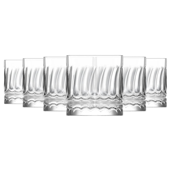 nicola spring 330ml Wave Whisky Glasses - Pack of 6