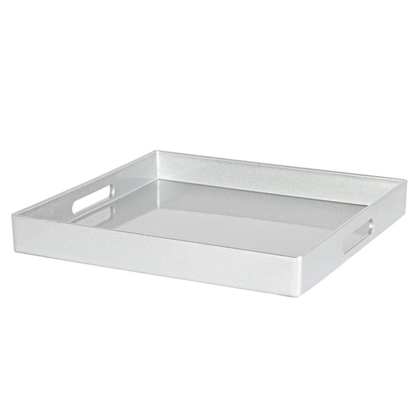 nicola spring 33cm Silver Square Lacquer Tray