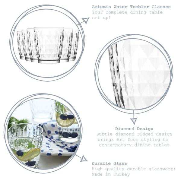 Nicola Spring 340ml Artemis Tumblers - Pack Of Six