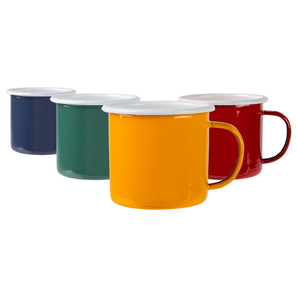 nicola spring 375ml Coloured Enamel Mugs - 4 Colours