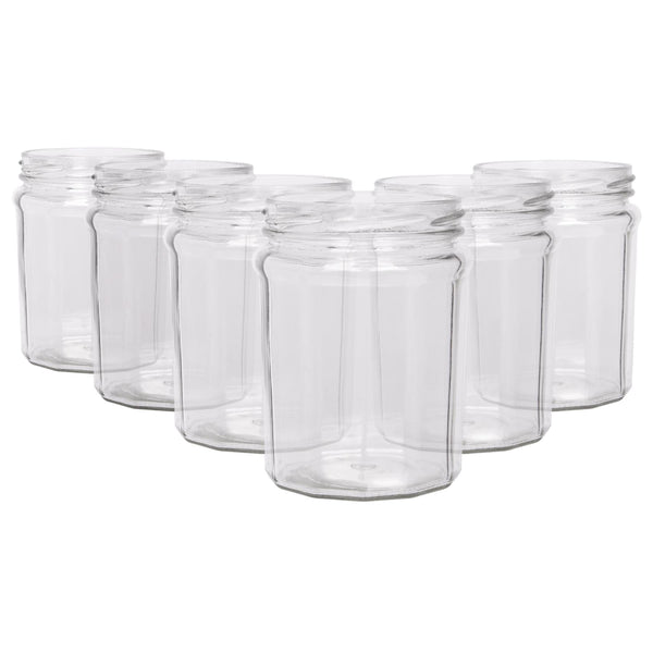 nicola spring 380ml Glass Jam Jars - Pack of 6