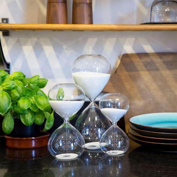 Nicola Spring 3pc Glass Sand Timer Set - 3 Sizes